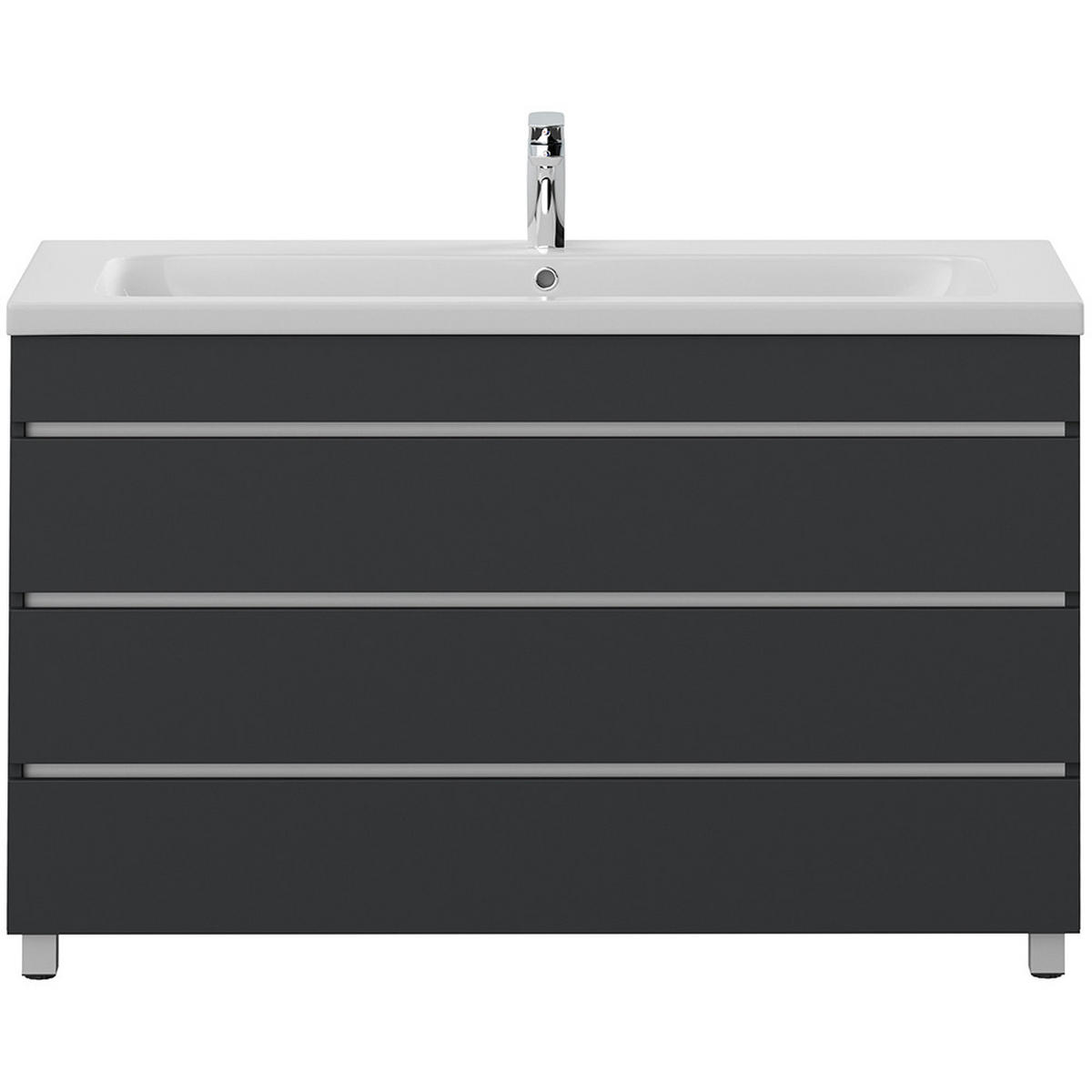 WASCHTISCH Frome-02 - Grau, Holzwerkstoff (120/85/46cm) - Lomado