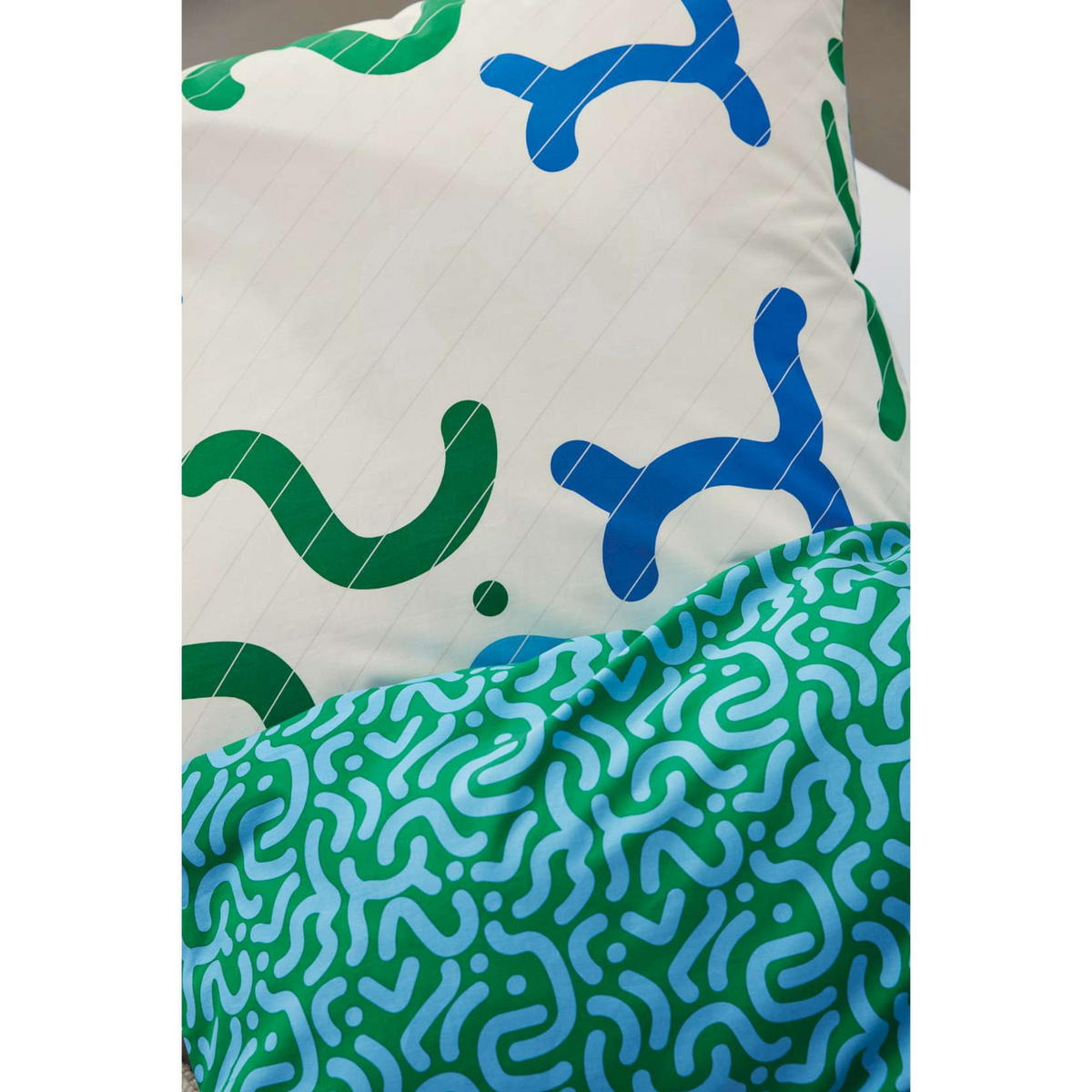 GANZJAHRESBETTWÄSCHE CRINKLES - Blau, Textil (140/200cm) - Esprit