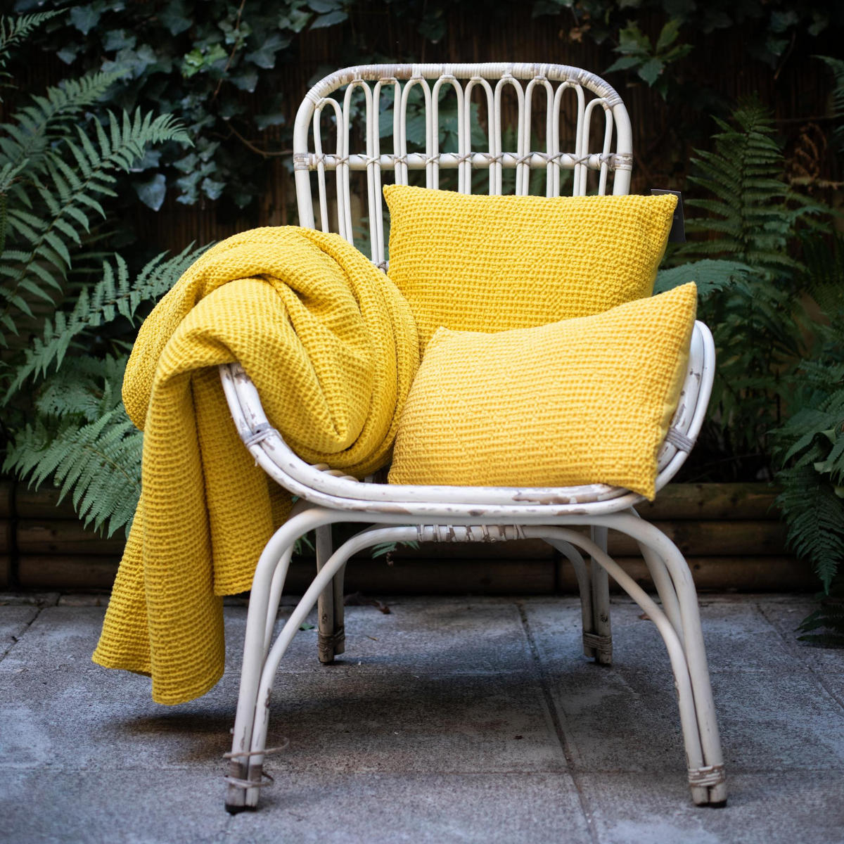 KISSEN Maia weiß 45 x 45 cm - Weiß, Textil (45/45cm) - Vivaraise