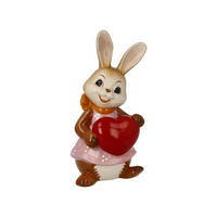 DEKOTIER Hase - Alles Liebe!, Steingut, Bunt, 12 cm - Multicolor, Keramik (5.5/12/6.5cm) - Goebel