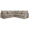 ECKSOFA VERSO L Beige Struktur - Beige/Schwarz, Kunststoff/Textil (270/270cm) - MKS