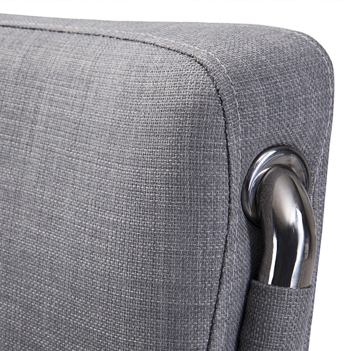 POLSTERBETT 140/200cm Grau Paris - Grau, Textil (140/200cm) - Beliani