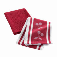 KÜCHENTÜCHER Cerisette 50/70 cm 2er-Set - Rot, Naturmaterialien (70/50cm) - Douceur d´intérieur
