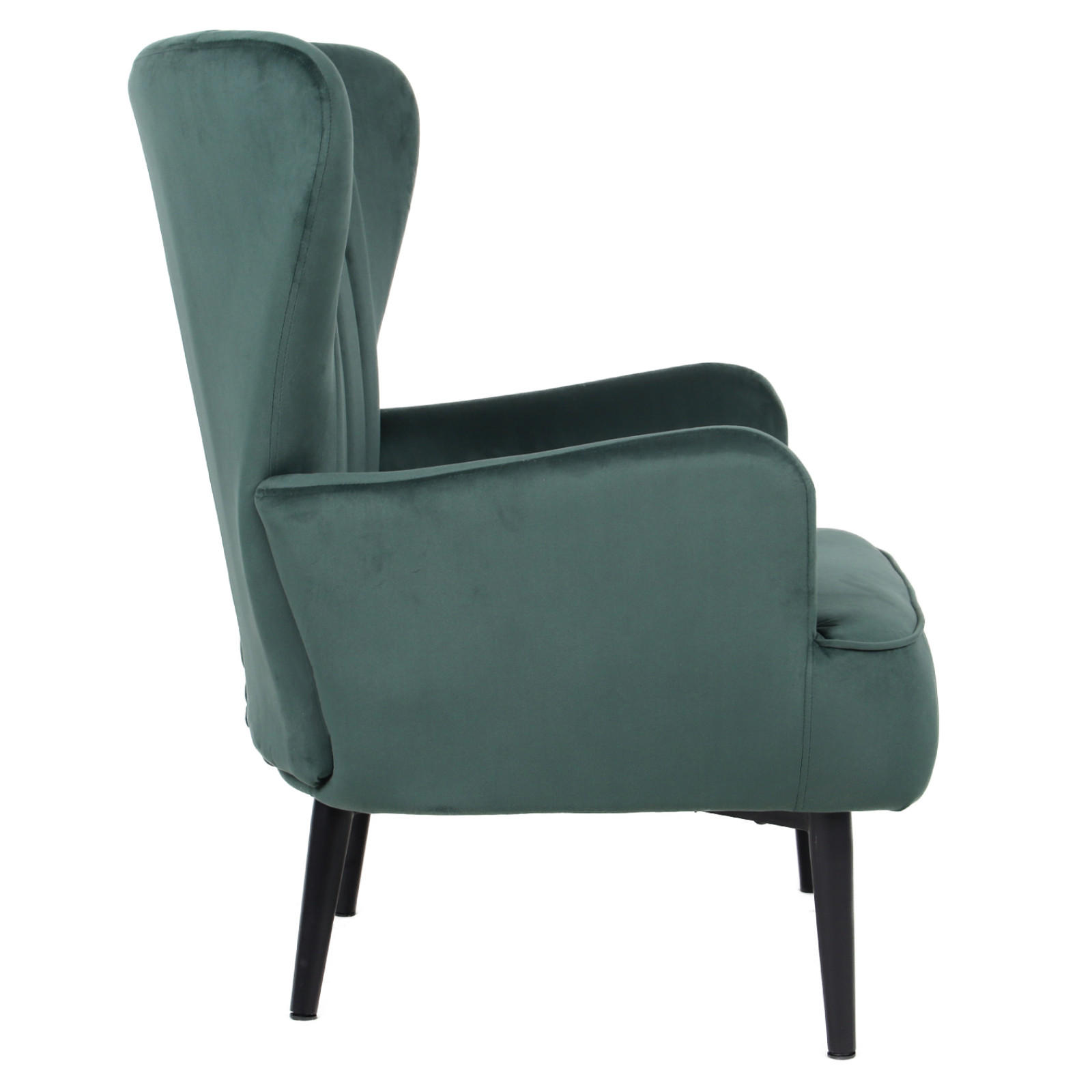 OHRENSESSEL Arthur Samt - Grün, Textil (76/89/78cm) - SVITA