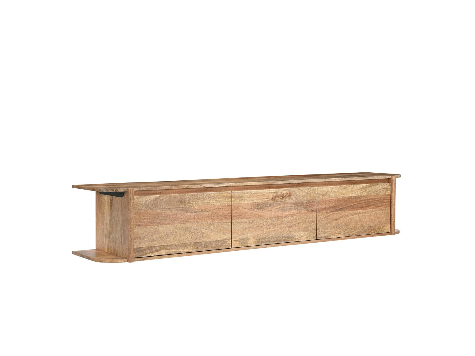 TV Board Jade Mangoholz 200 cm / 40 cm Natur - Naturfarben, Holz (200/35/40cm) - Villa Möbel