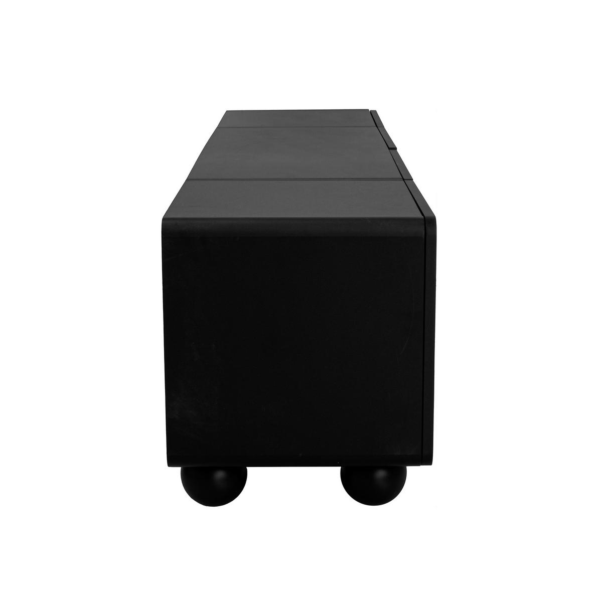 TV-SCHRANK 180/38/45 cm Schwarz, Weiß - Schwarz/Weiß, Holzwerkstoff (38/45/180cm) - Raumix