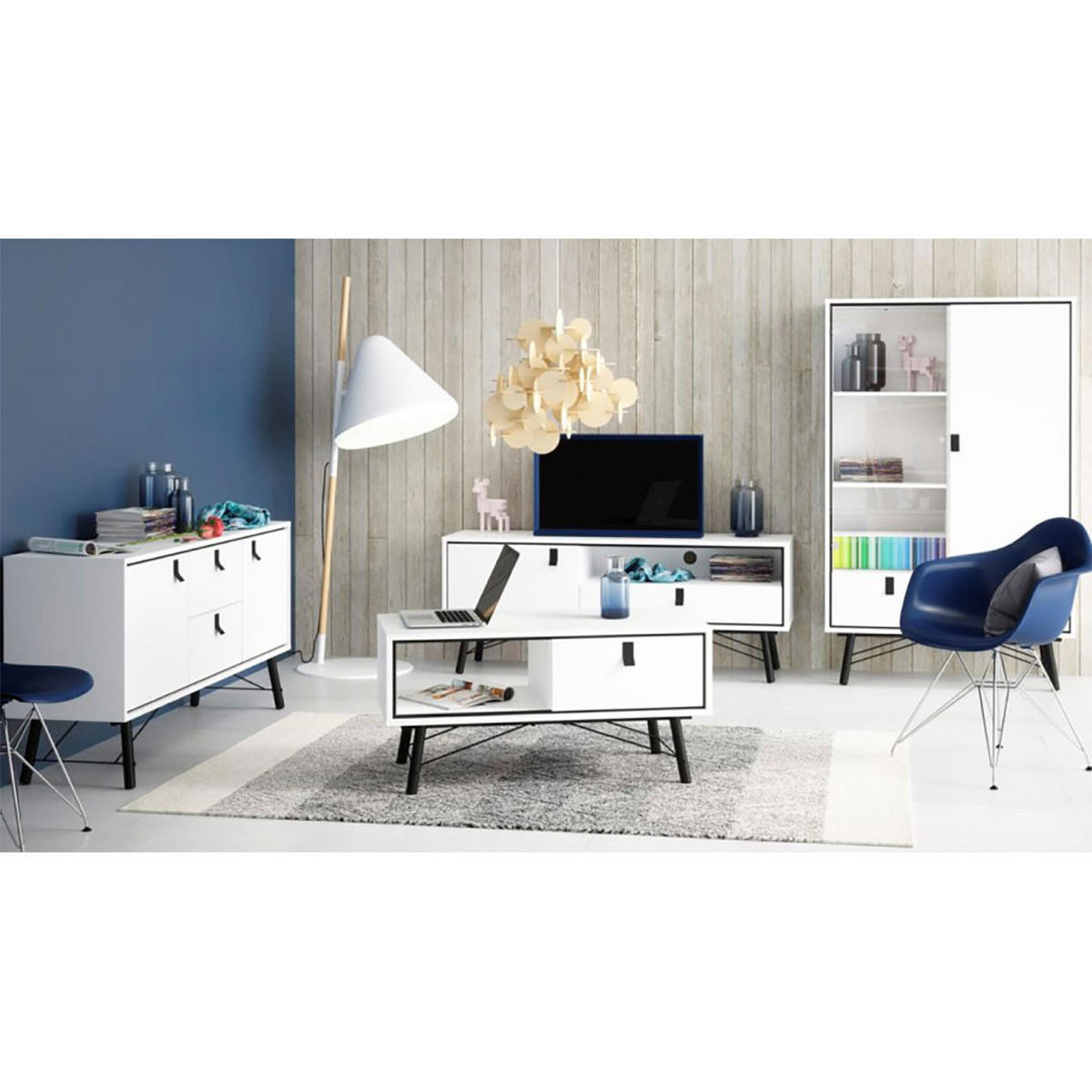 SIDEBOARD Rye Weiß 150/40/72 cm - Weiß, Holzwerkstoff (150/72/40cm) - ebuy24