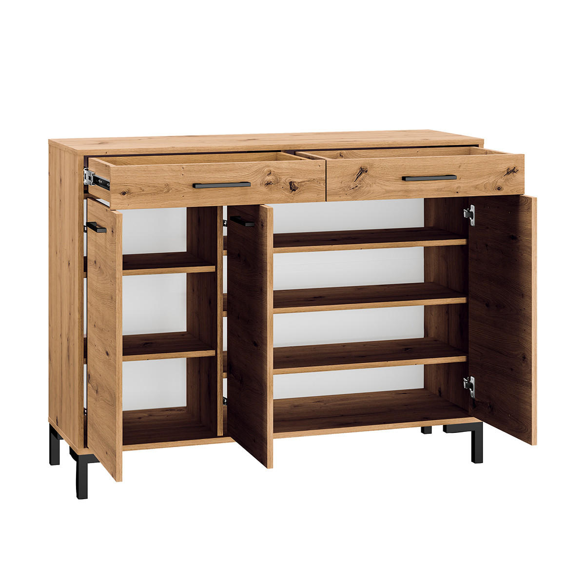 SCHUHMÖBEL Liora Holz - Braun, Holzwerkstoff (120/94/34cm) - Petits-meubles