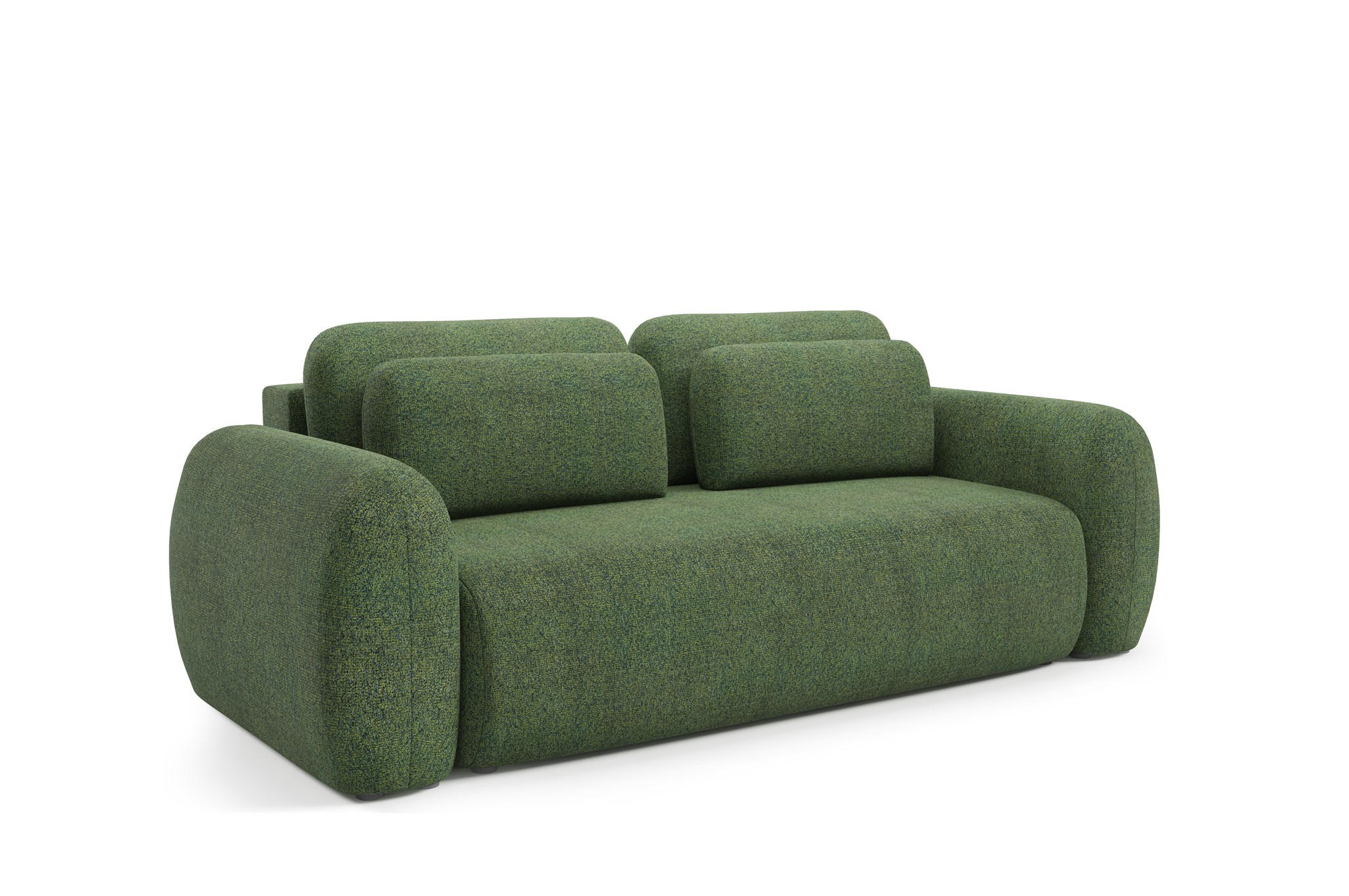 SCHLAFSOFA Gaston - Grün, Holzwerkstoff/Textil (266/95/110cm) - Fun Möbel