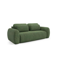 SCHLAFSOFA Gaston - Grün, Holzwerkstoff/Textil (266/95/110cm) - Fun Möbel