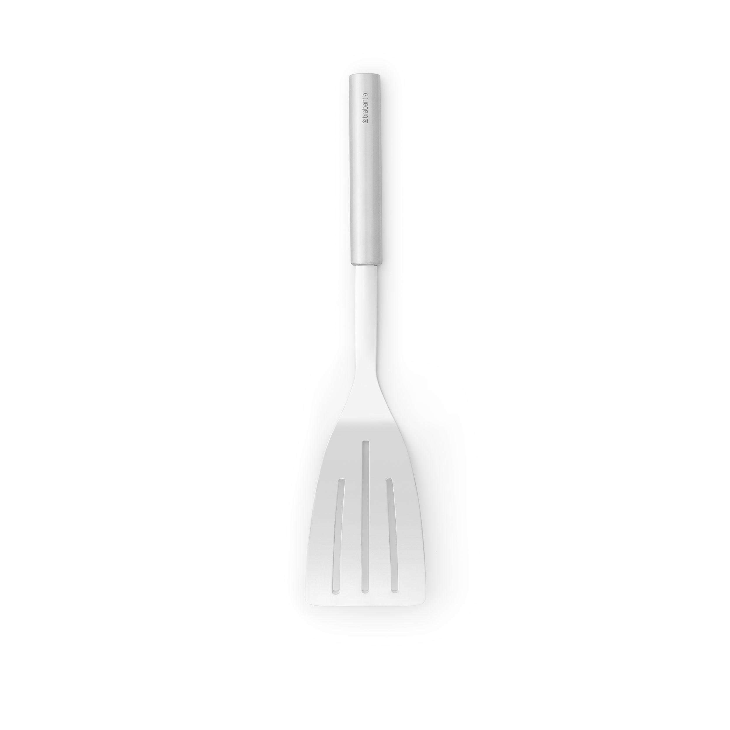 PFANNENWENDER, Stahl, Matt Steel, 33.2 cm - Grau, Metall (7.4cm) - Brabantia