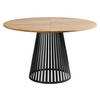 ESSTISCH ausziehbar Cone 120 - Eichefarben/Schwarz, Holzwerkstoff/Metall (120/120/76cm) - MIRJAN24
