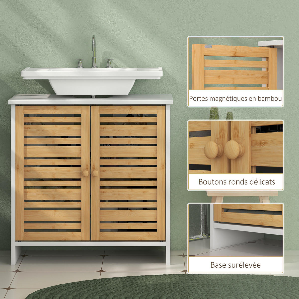 HÄNGESCHRANK Weiß 1 Stück - Weiß, Kunststoff (60/60/30cm) - GiPP