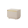 NACHTTISCH - Nachtschrank Delu S54 - Beige - Beige, Holzwerkstoff (54/42/39cm) - Möblo