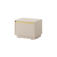 NACHTTISCH - Nachtschrank Delu S54 - Beige - Beige, Holzwerkstoff (54/42/39cm) - Möblo