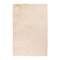 HOCHFLOR-TEPPICH Moment 600 Beige 120x170 cm - Beige, Textil (120/170cm) - carpet city