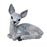 STEINFIGUR Reh naturgetreu, massiv - Grau, Stein (26/23/16cm) - stoneandstyle