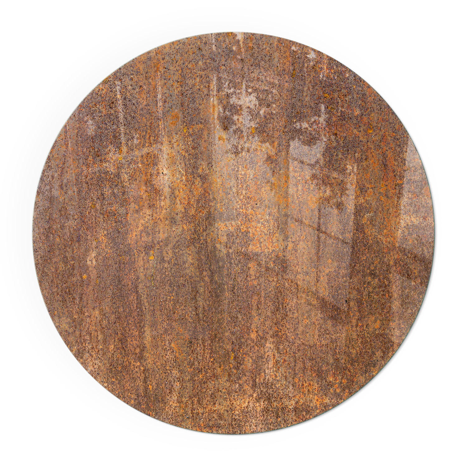 GLASPLATTE für Kamin Ø 90 cm - Braun, Glas (90/90/0.4cm) - TULUP