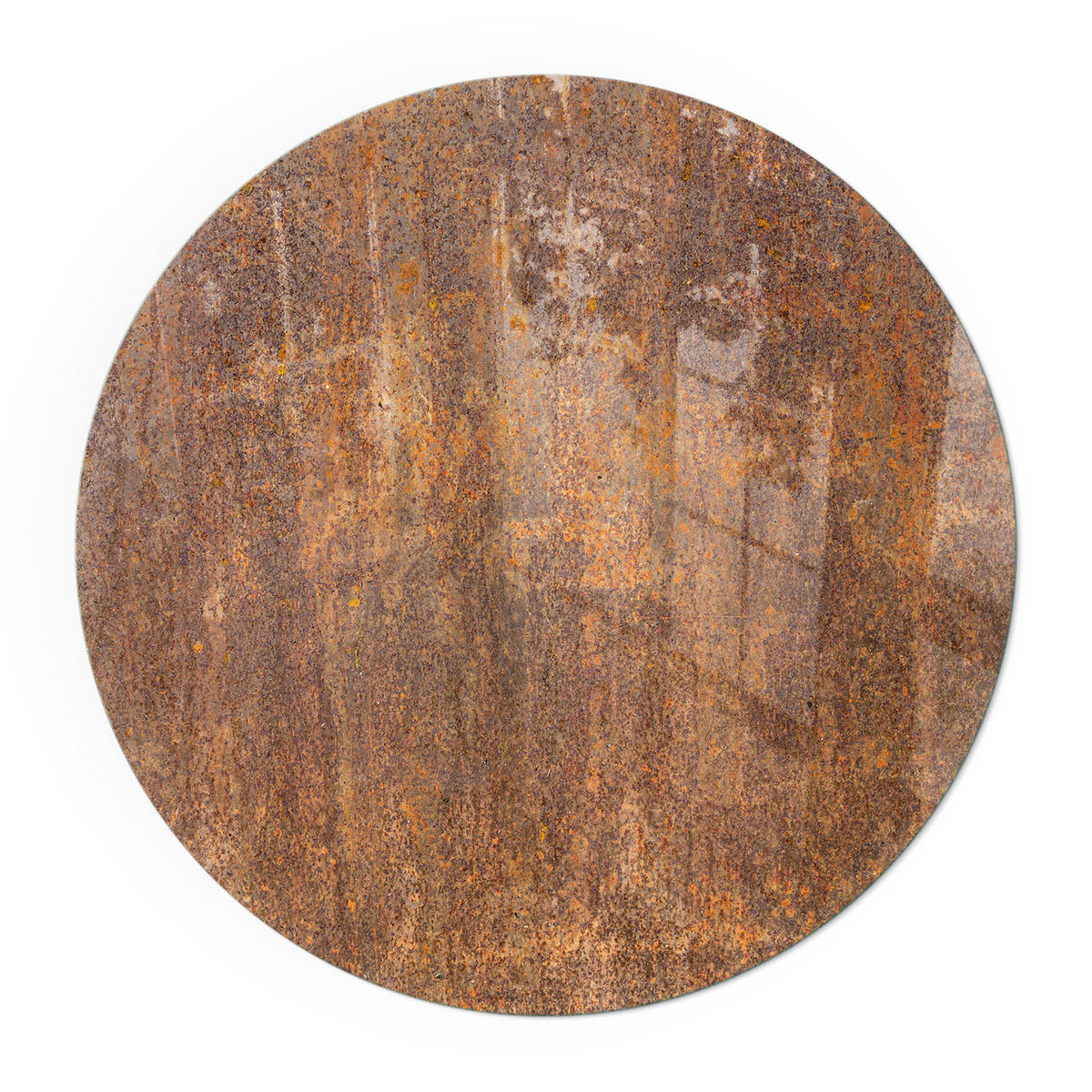 GLASPLATTE für Kamin Ø 90 cm - Braun, Glas (90/90/0.4cm) - TULUP