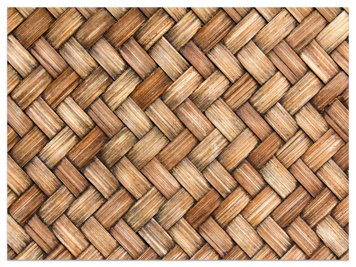 FOTOTAPETE für Küche Weiden Imitation Braune Wand Rustikal Modern 350x256 - Beige/Braun, Papier (350/256cm) - Muralo