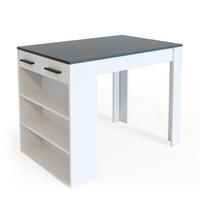 ESSZIMMERTISCH Repose Anthrazit/Weiß 67 x 100 cm - Anthrazit/Weiß, Holzwerkstoff (67/77.5/100cm) - Vicco