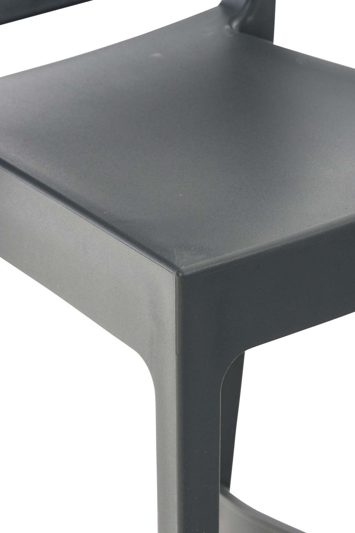 BARHOCKER 4er Set Kunststoff dunkelgrau - Dunkelgrau, Kunststoff (45/105/51cm) - CLP