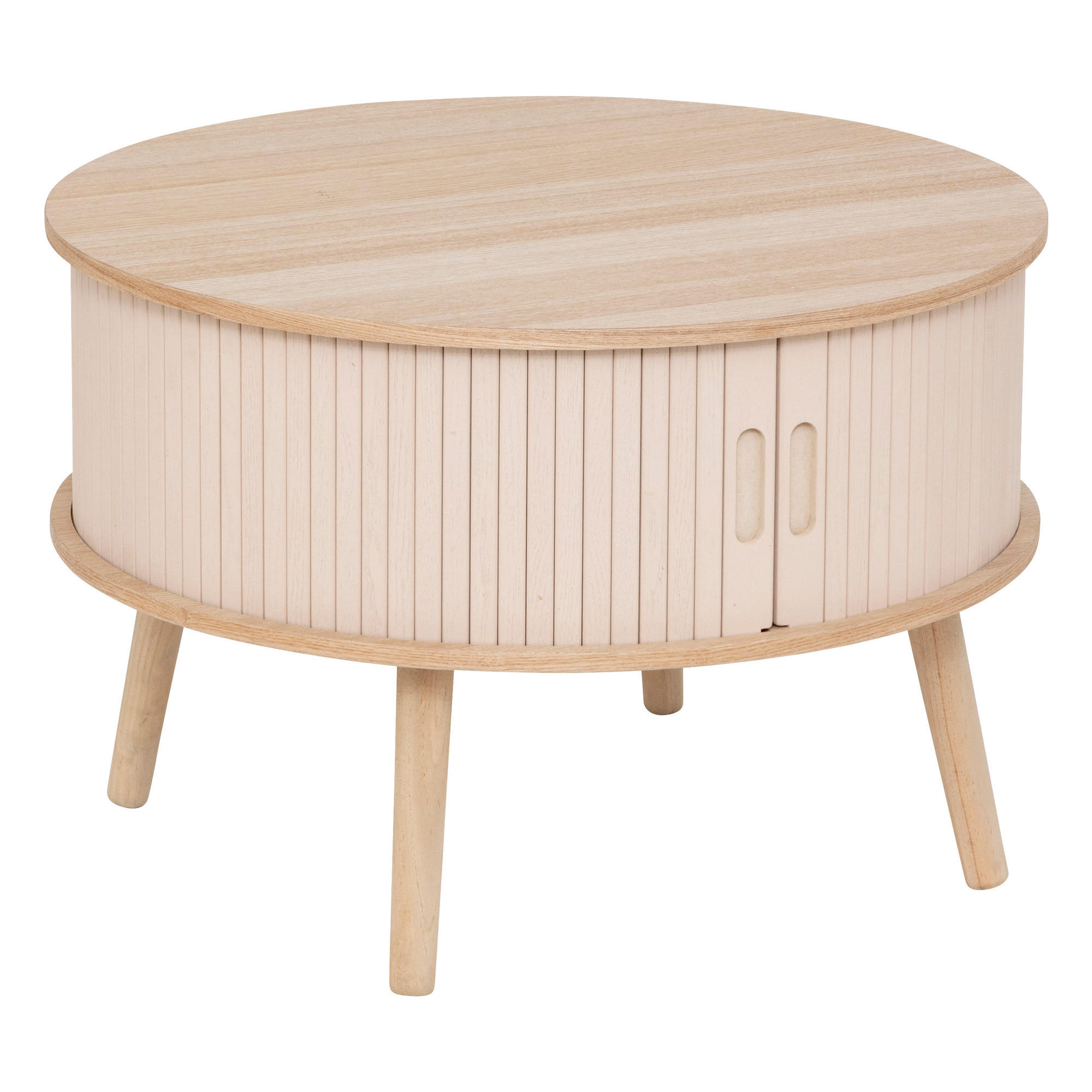 COUCHTISCH mit Stauraum unter der Tischplatte Nyos Beige 60/60/40,7 cm - Beige, Holzwerkstoff (60/60/40.7cm) - Atmosphera Createur d´interieur