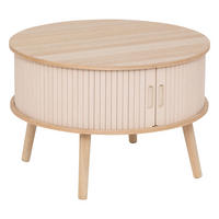 COUCHTISCH mit Stauraum unter der Tischplatte Nyos Beige 60/60/40,7 cm - Beige, Holzwerkstoff (60/60/40.7cm) - Atmosphera Createur d´interieur
