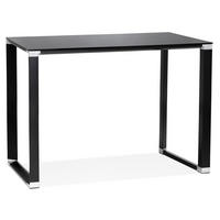 HOCHTISCH Glas Metall Multifunktional KERIX, Schwarz 140x70x101 cm - Schwarz, Glas/Metall (70/140/101cm) - KADIMA DESIGN