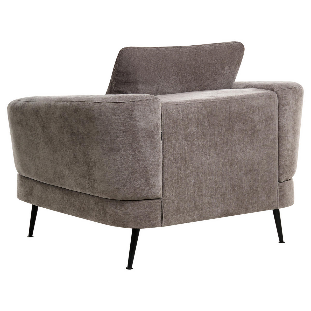SESSEL Chenillegewebe Taupe Kjaer - Taupe, Textil (100/100/100cm) - Beliani