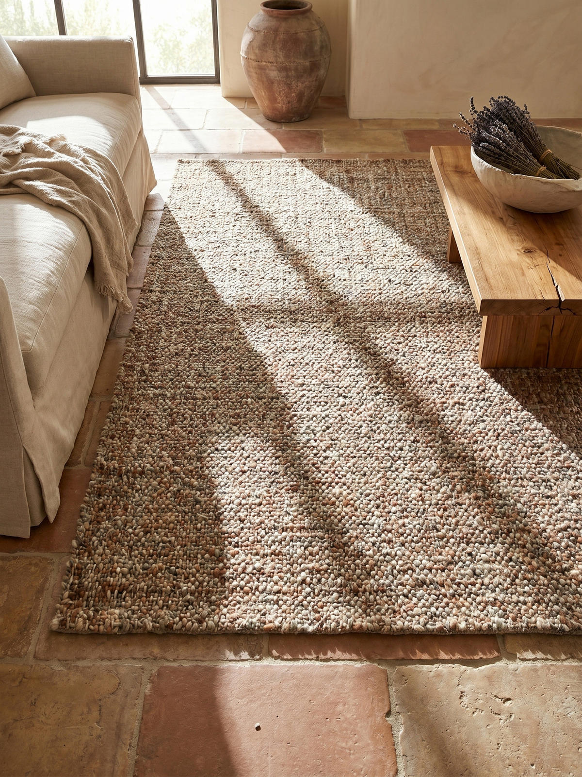 WOLLTEPPICH OTLEY, einfarbig, Terrakotta, 120 x 170 cm - Orange, Textil (170/120cm) - KADIMA DESIGN
