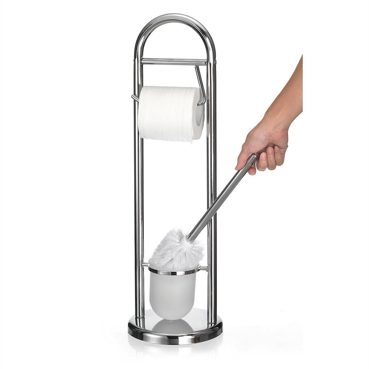 WC-GARNITUR EGON - Chromfarben, Metall (19/63/19cm) - CARO-Möbel