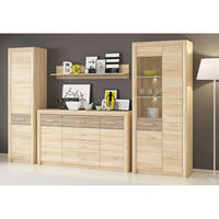 WOHNZIMMER Set 4-tlg. – Castel – Eichefarben / Sonoma Eiche - Eichefarben/Sonoma Eiche, Holzwerkstoff (85/201/43cm) - hi-markt