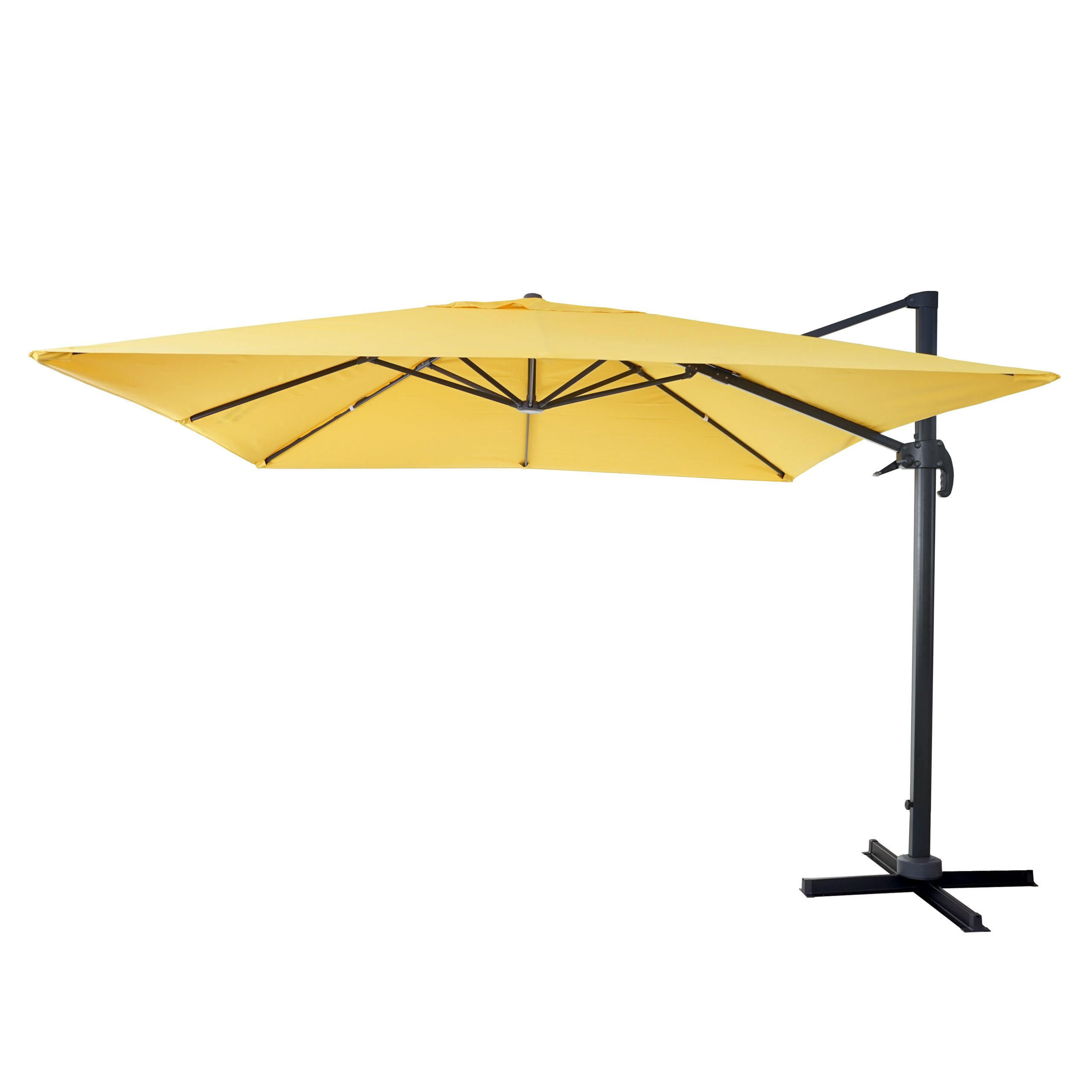 AMPELSCHIRM I Gelb 300/300 cm - Gelb, Textil (360/300cm) - MCW