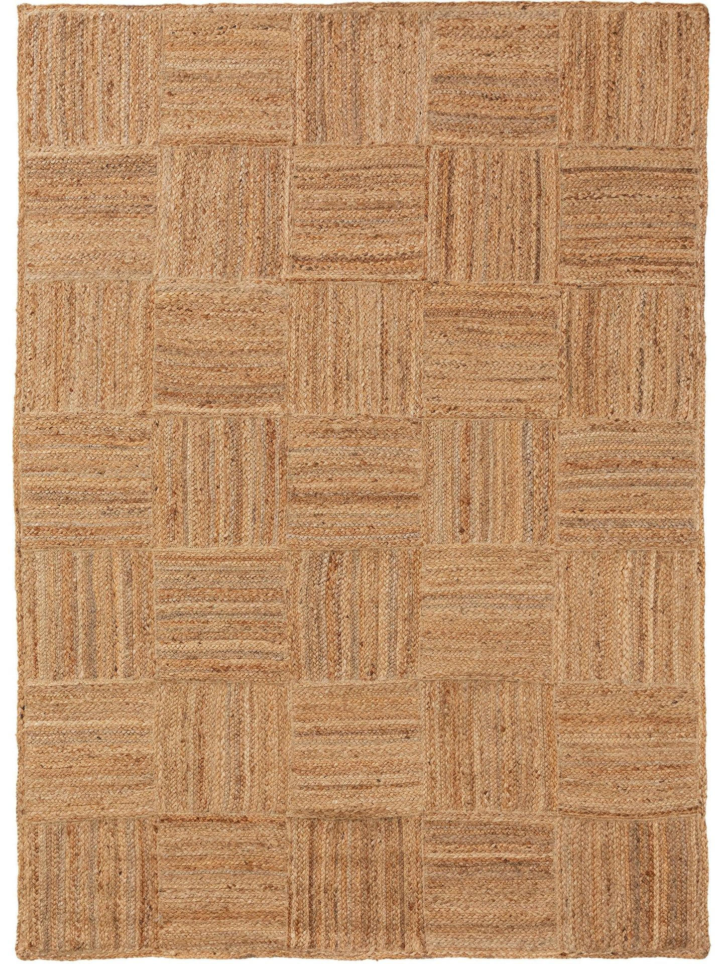 JUTETEPPICH Jutta Hellbraun 120x170 cm - Hellbraun, Textil (120/1cm) - KUNSTLOFT