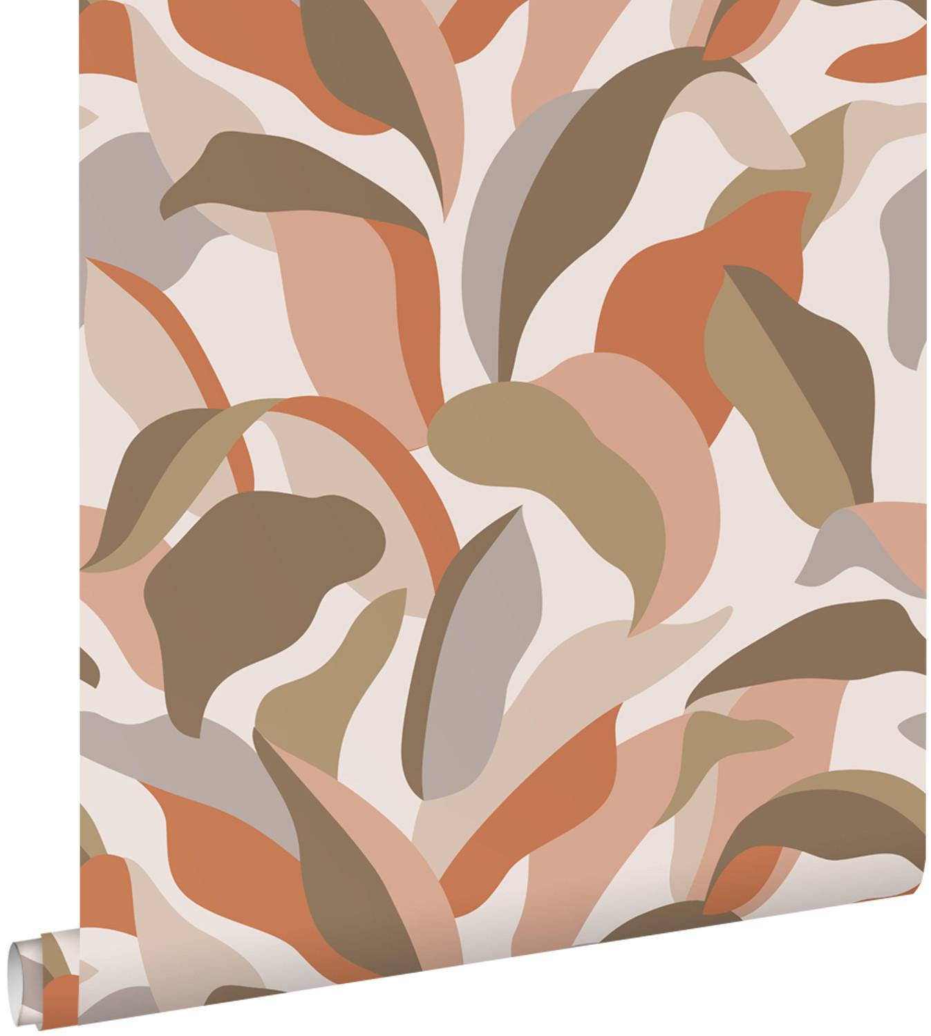TAPETE tropische Blätter 50 x 900 cm - Terracotta, Papier (50/900cm) - ESTAhome