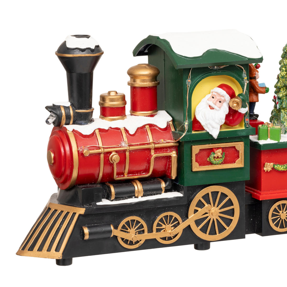 WEIHNACHTSSZENE Weihnachtszug 38 cm - Multicolor, Kunststoff (9/17.5/38cm) - Fééric Lights and Christmas