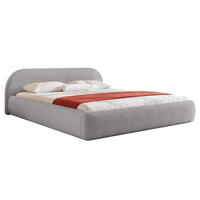 POLSTERBETT Dmar 200x200 cm, Hellgrau - Hellgrau, Textil (200/200cm) - Fedve