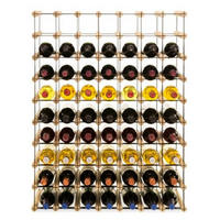 WEINREGAL Vinotega Mod Metal 92,5x72,5x24,5 cm 7x9 Flaschen Massives Kiefernholz Natur - Naturfarben, Holz (72.5/92.5/24.5cm) - PROREGAL