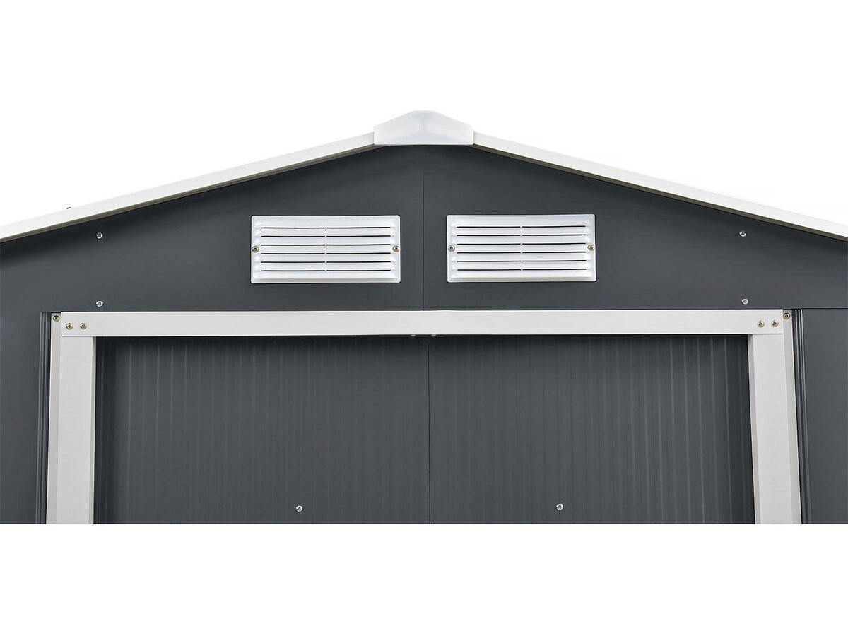 METALL-GARTENHAUS vegas Grau - Grau, Metall (267/202/245cm) - Habitat Garten