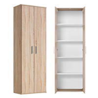 MEHRZWECKSCHRANK Der Lange - Weiß/Sonoma Eiche, Holzwerkstoff (60/180/34cm) - Mokebo