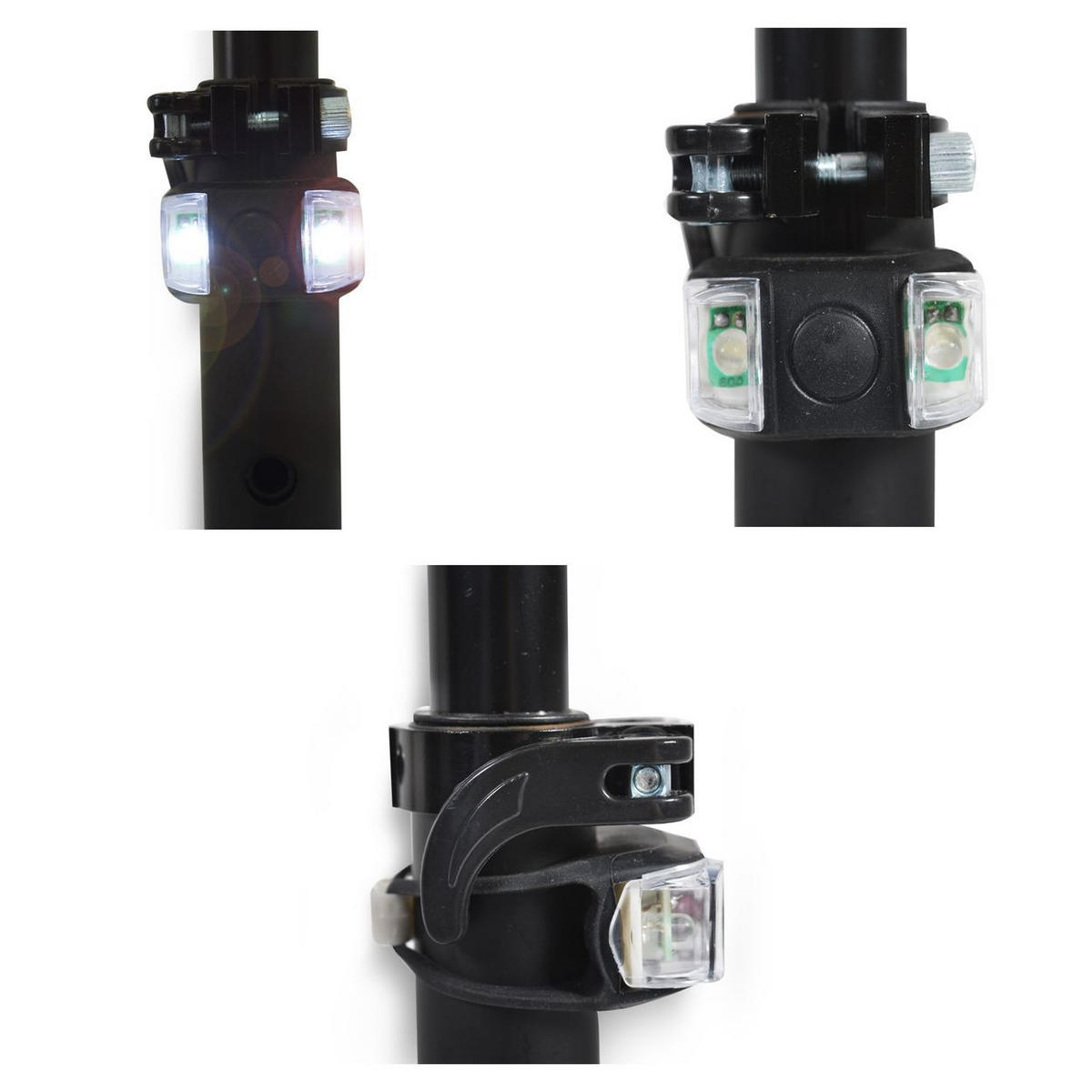 KINDERROLLER Rapture schwarz aus Alu, Wassertransferdruck, PU Leuchträder - Schwarz, Metall (54/13/87cm)