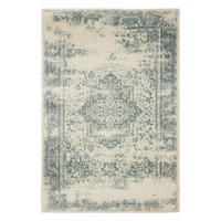 VINTAGE-TEPPICH Suki 120/170 cm - Creme/Mintgrün, Kunststoff (120/170cm) - benuta