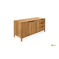 KOMMODE PAUL Wildeiche - Wildeiche, Holz (140/64/50cm) - byoak