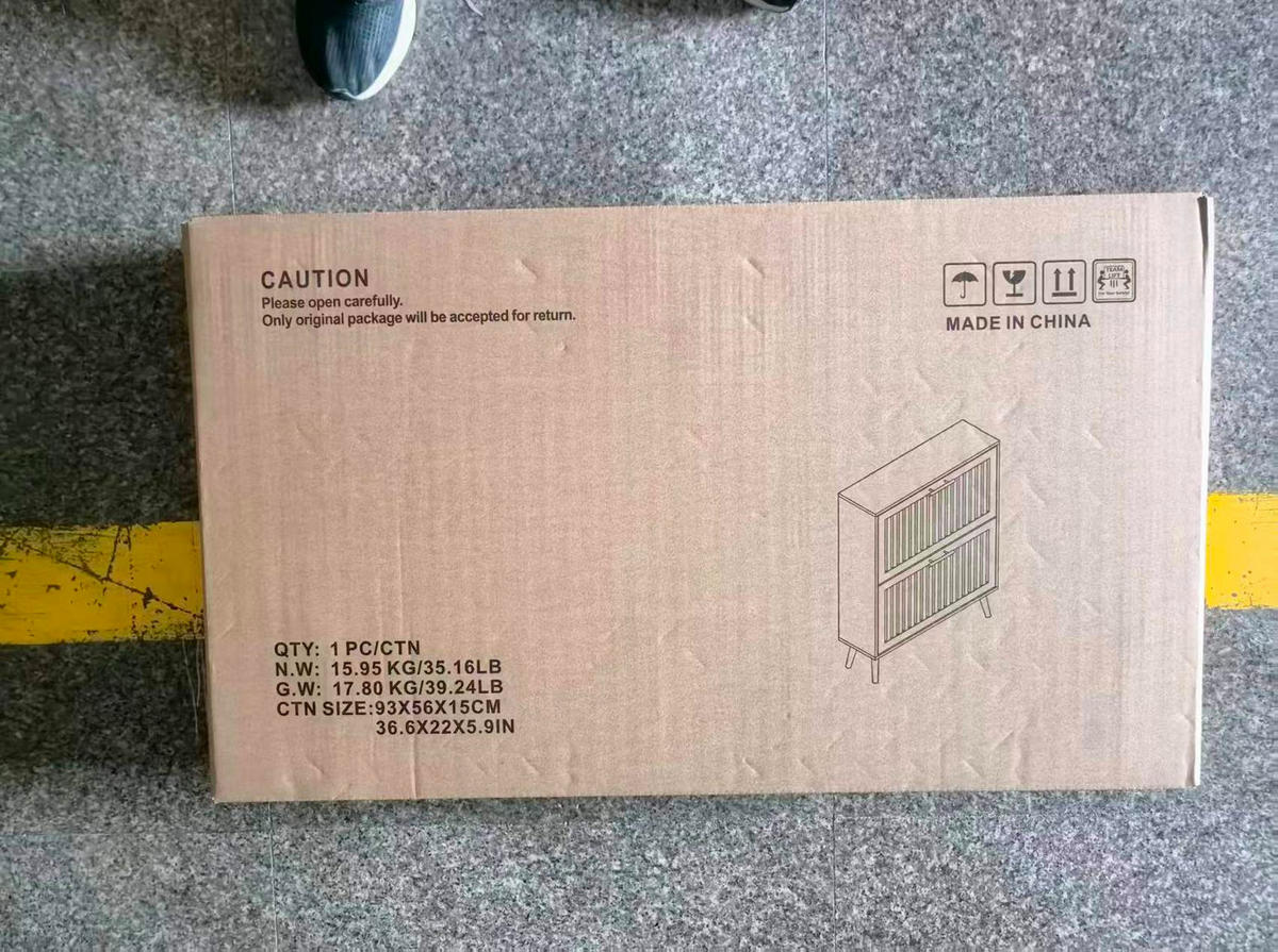 SCHUHSCHRANK 60 cm Walnussfarben aus MDF mit Klappschubladen - Walnussfarben, Holzwerkstoff (60/93/24cm) - OKMYHOME