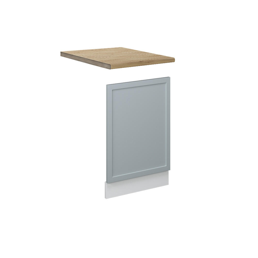 FRONTPANEL Fame-Line Ljusblågrå 45 cm , AP Oak Blågrå, Vit 67.4/45/60 cm
