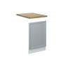 FRONTBLENDE Fame-Line Hellblau-grau 45 cm, AP Eiche - Blaugrau/Weiß, Holzwerkstoff (45/67.4/1.6cm) - Vicco