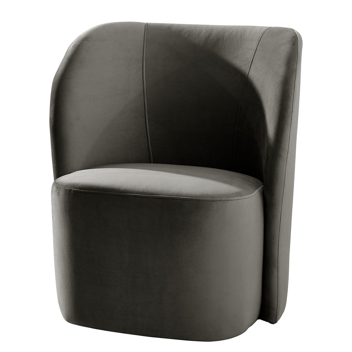 SESSEL - Anthrazit/Schwarz, Kunststoff/Textil (75/78/49cm) - home24