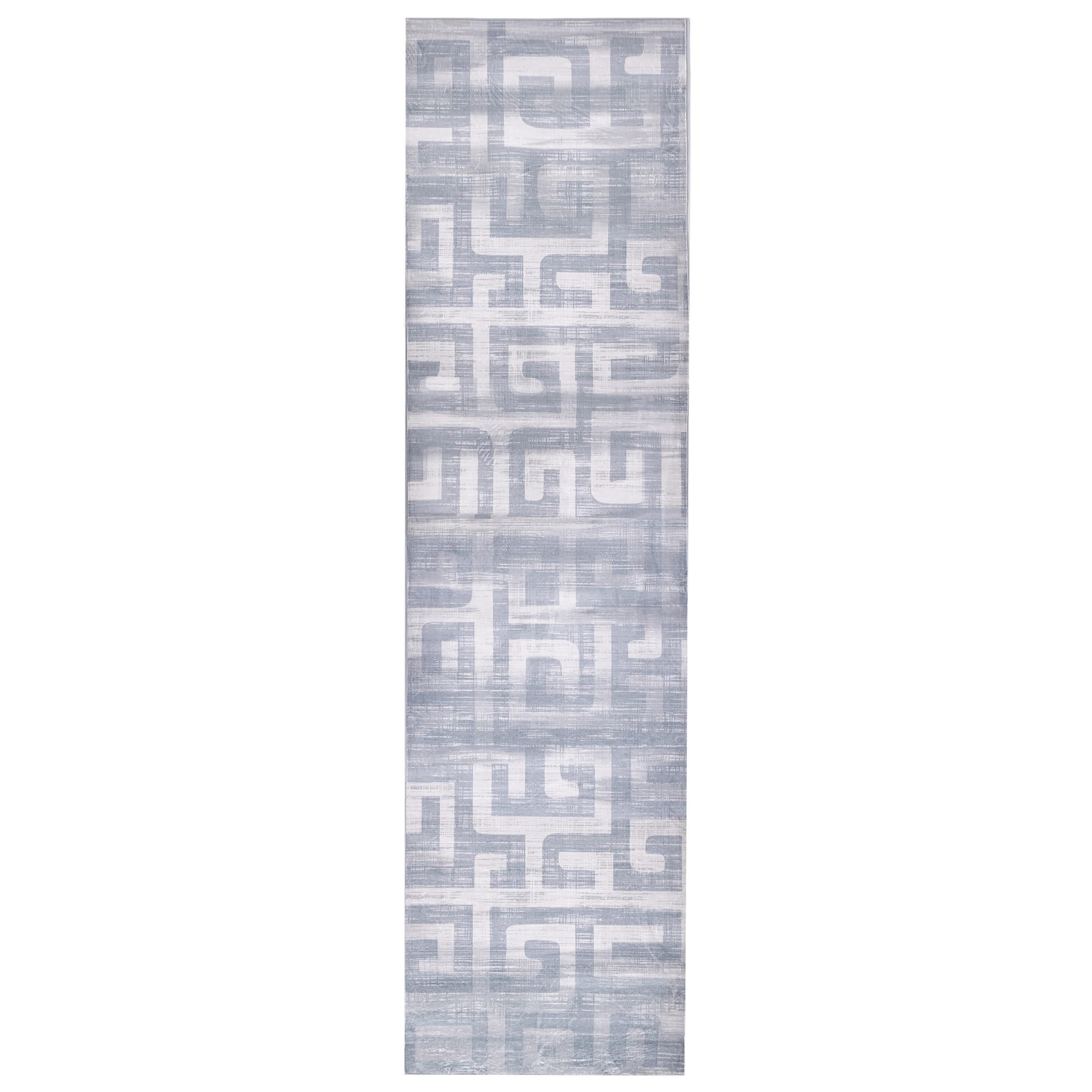 TEPPICH Grau 80/300 cm Beydag - Dunkelgrau/Grau, Textil (80/300cm) - Beliani