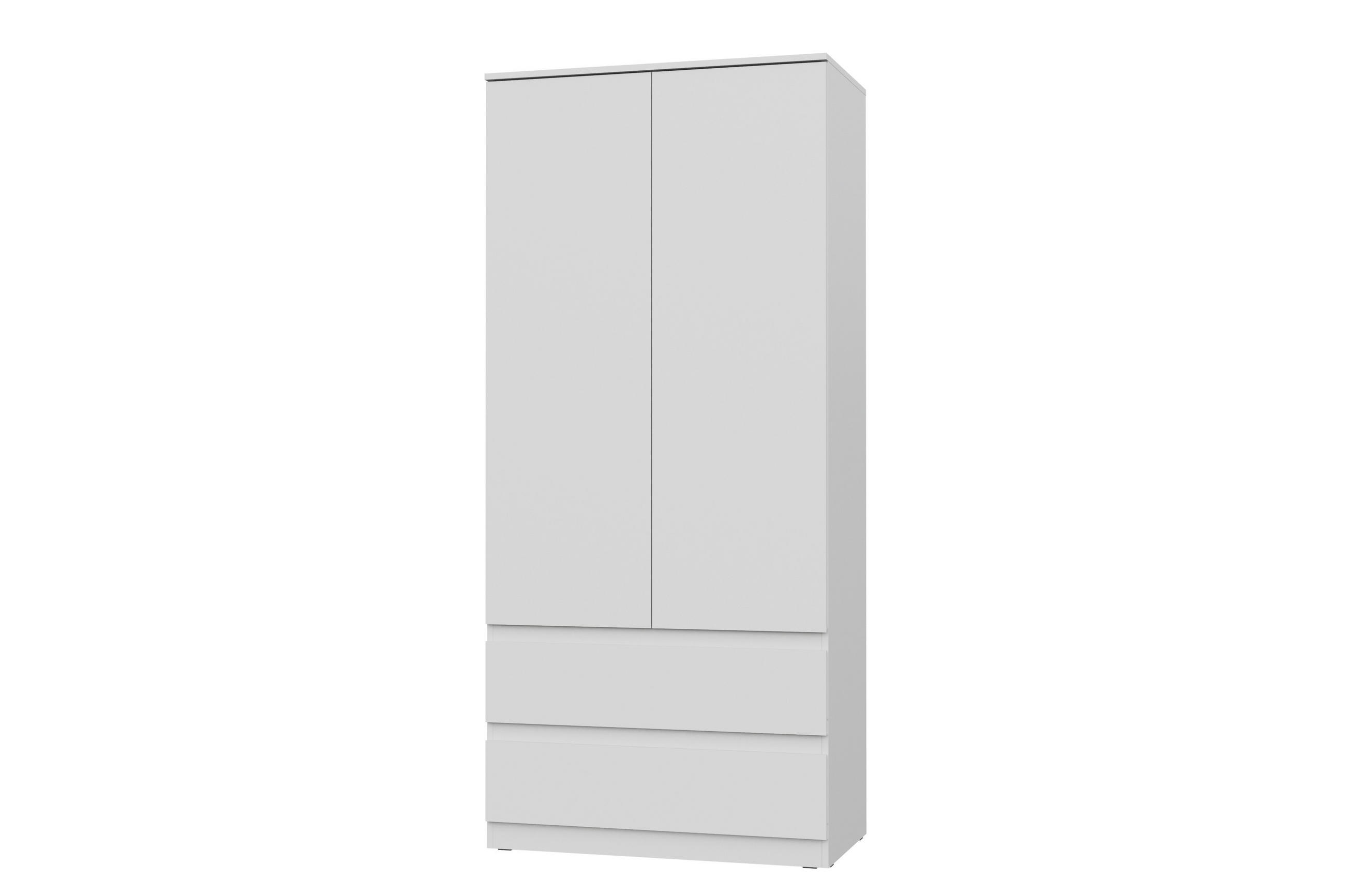 KLEIDERSCHRANK Weiß 90/203/50 - Weiß, Holzwerkstoff (90/203/50cm) - RAUMHIRSCH FURNITURE